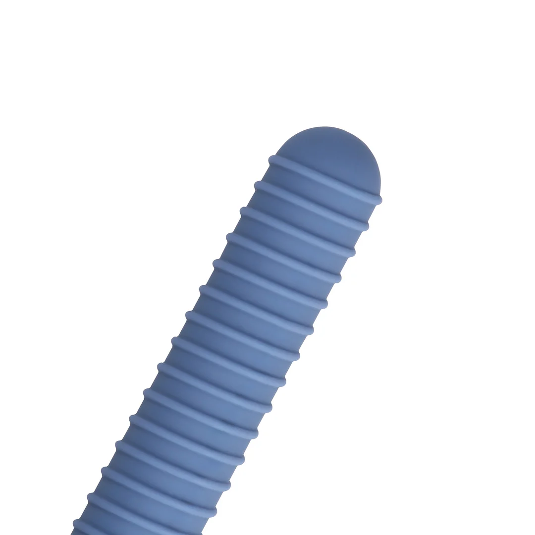 Prążkowany mini wibrator Blue Horizon - obrazek 5