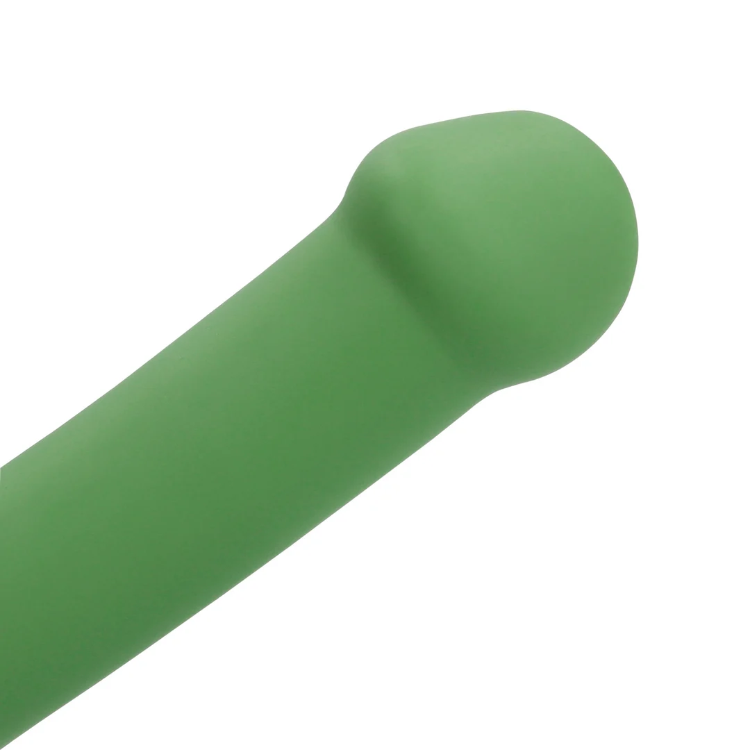Wibrujący dildo Loveline w kolorze leśnej zieleni - obrazek 6