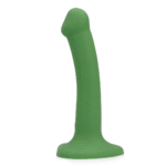 Wibrujący dildo Loveline w kolorze leśnej zieleni - obrazek 4