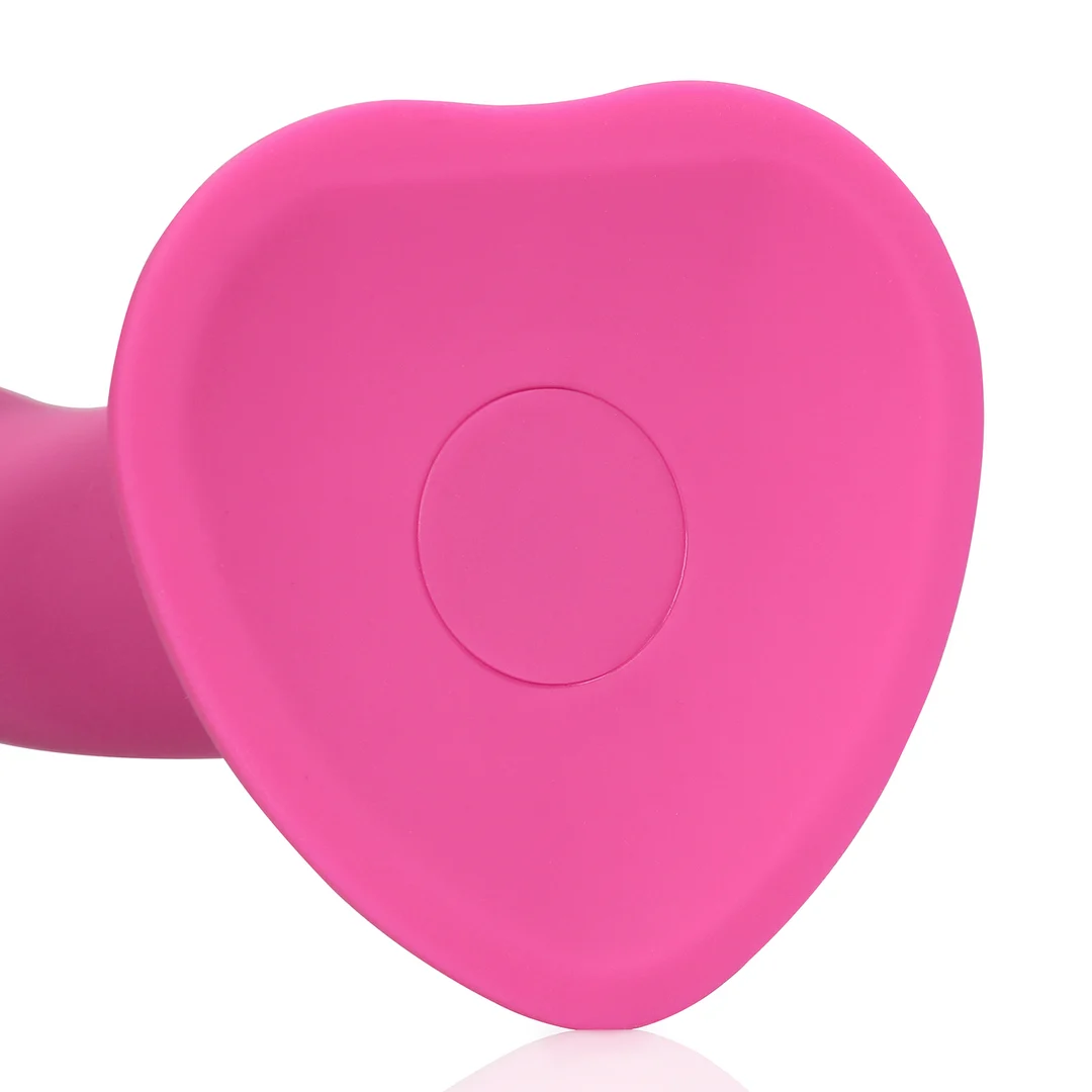 Wibrujący dildo Loveline w intensywnie różowym kolorze - obrazek 5