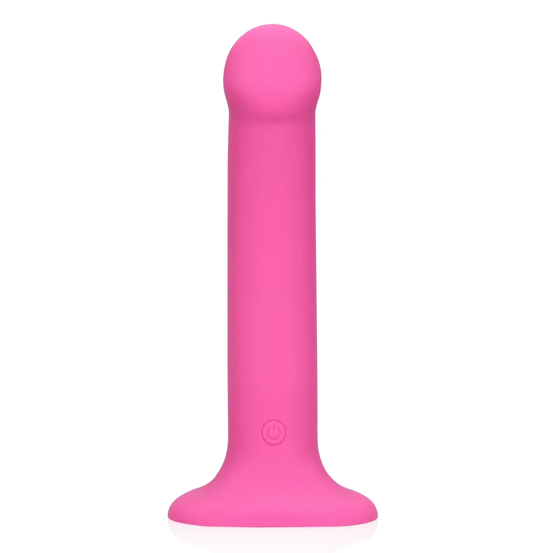 Wibrujący dildo Loveline w intensywnie różowym kolorze - obrazek 3