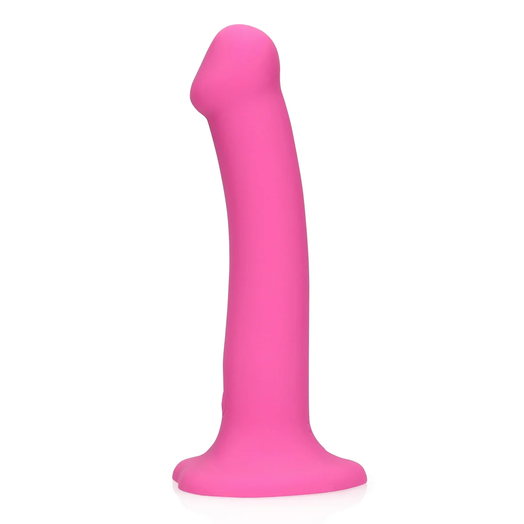 Wibrujący dildo Loveline w intensywnie różowym kolorze - obrazek 4