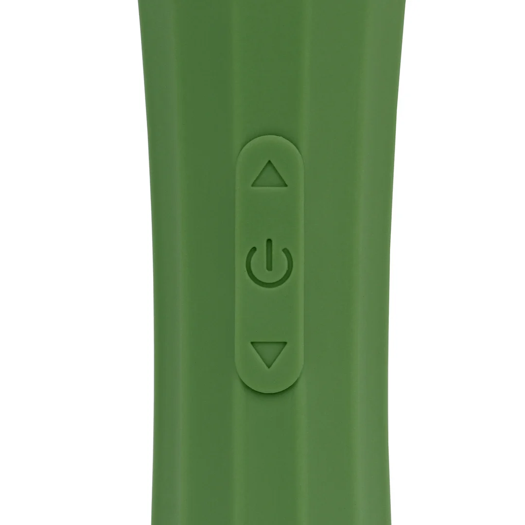 Wibrator typu wand, mocny masażer z cichym uchwytem, Green Mumba (Loveline by Shots) - obrazek 11