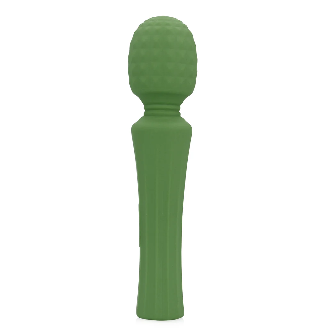 Wibrator typu wand, mocny masażer z cichym uchwytem, Green Mumba (Loveline by Shots) - obrazek 9