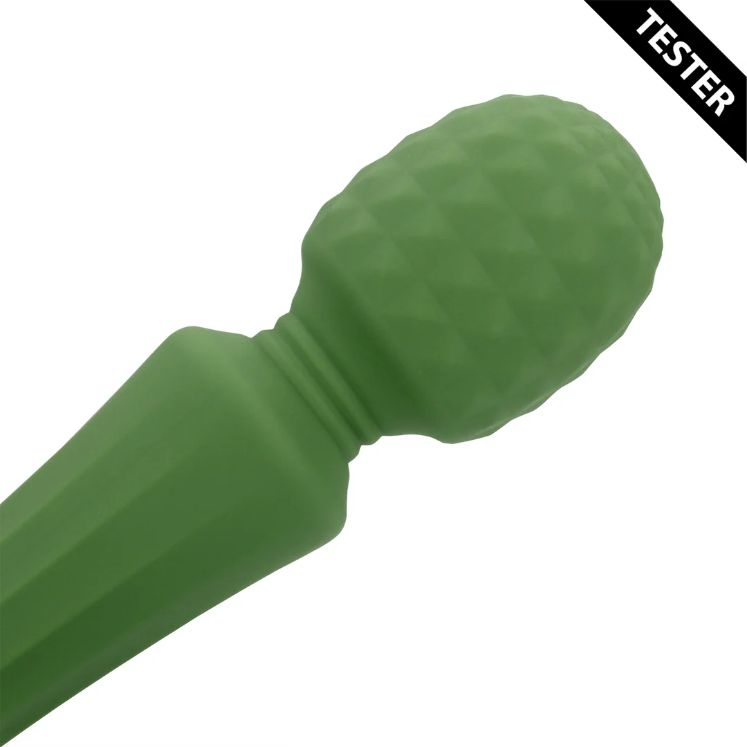 Wibrator typu wand, mocny masażer z cichym uchwytem, Green Mumba (Loveline by Shots) - obrazek 3
