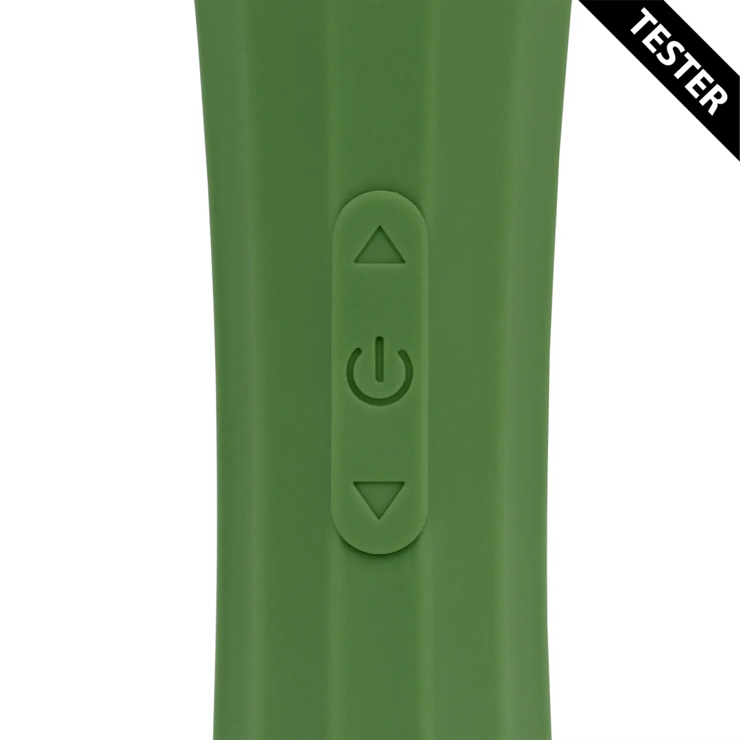 Wibrator typu wand, mocny masażer z cichym uchwytem, Green Mumba (Loveline by Shots) - obrazek 4