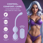 Wibrator analny z 10 trybami – wibrująca kulka Kegel z pilotem – lawendowy – tester - obrazek 8