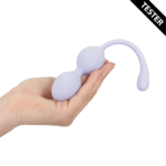 Wibrator analny z 10 trybami – wibrująca kulka Kegel z pilotem – lawendowy – tester - obrazek 2