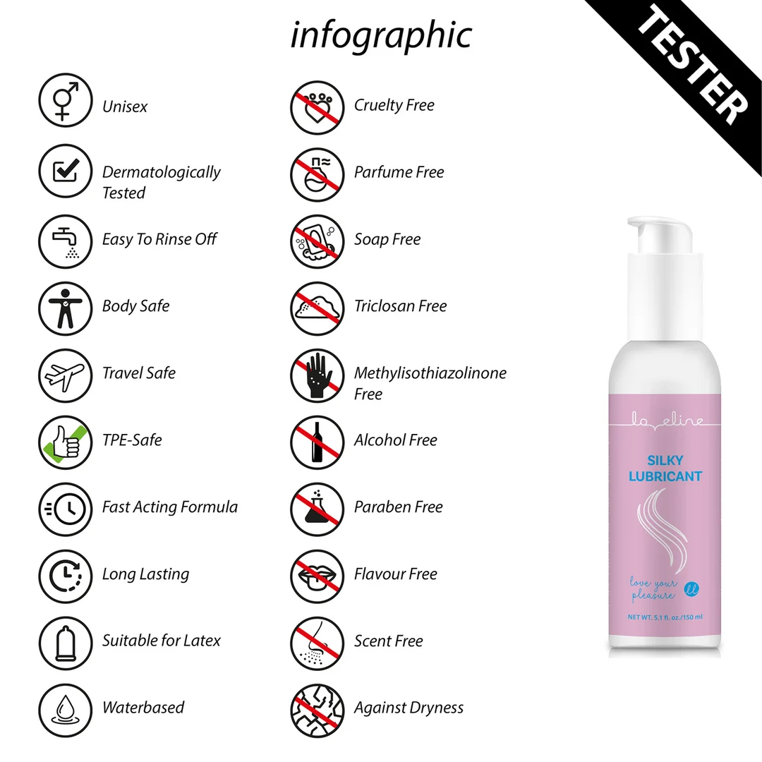 Lubrykant neutralny – naturalna, jedwabista konsystencja – 150 ml – Loveline by Shots - obrazek 2