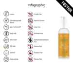Olejek do masażu erotycznego – zmysłowy zapach drzewa sandałowego – Loveline by Shots – tester 150 ml - obrazek 2