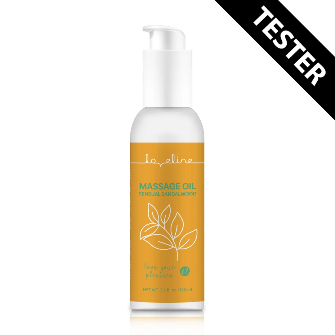 Olejek do masażu erotycznego – zmysłowy zapach drzewa sandałowego – Loveline by Shots – tester 150 ml - obrazek 3