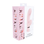 wibrator króliczek z prążkowanym stymulatorem punktu G, 10 trybów, Loveline Pink Loveline by Shots - obrazek 2