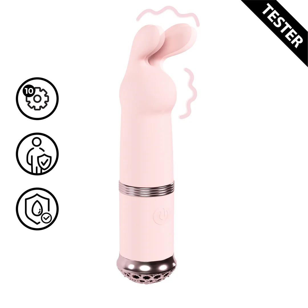 LOVU058PNKTEST Wibrator dla dwojga z 10 funkcjami – Tester Loveline by Shots - obrazek 1