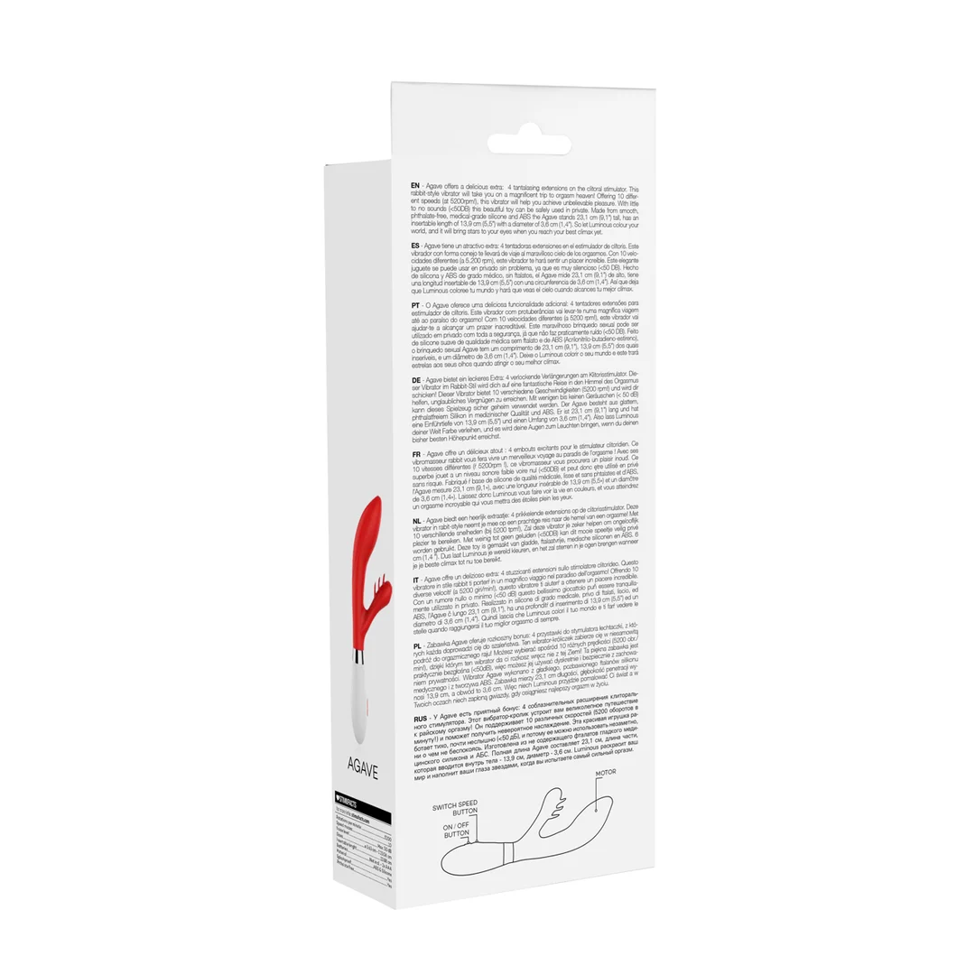 Wibrator typu rabbit – 10 trybów – Luminous by Shots - obrazek 2