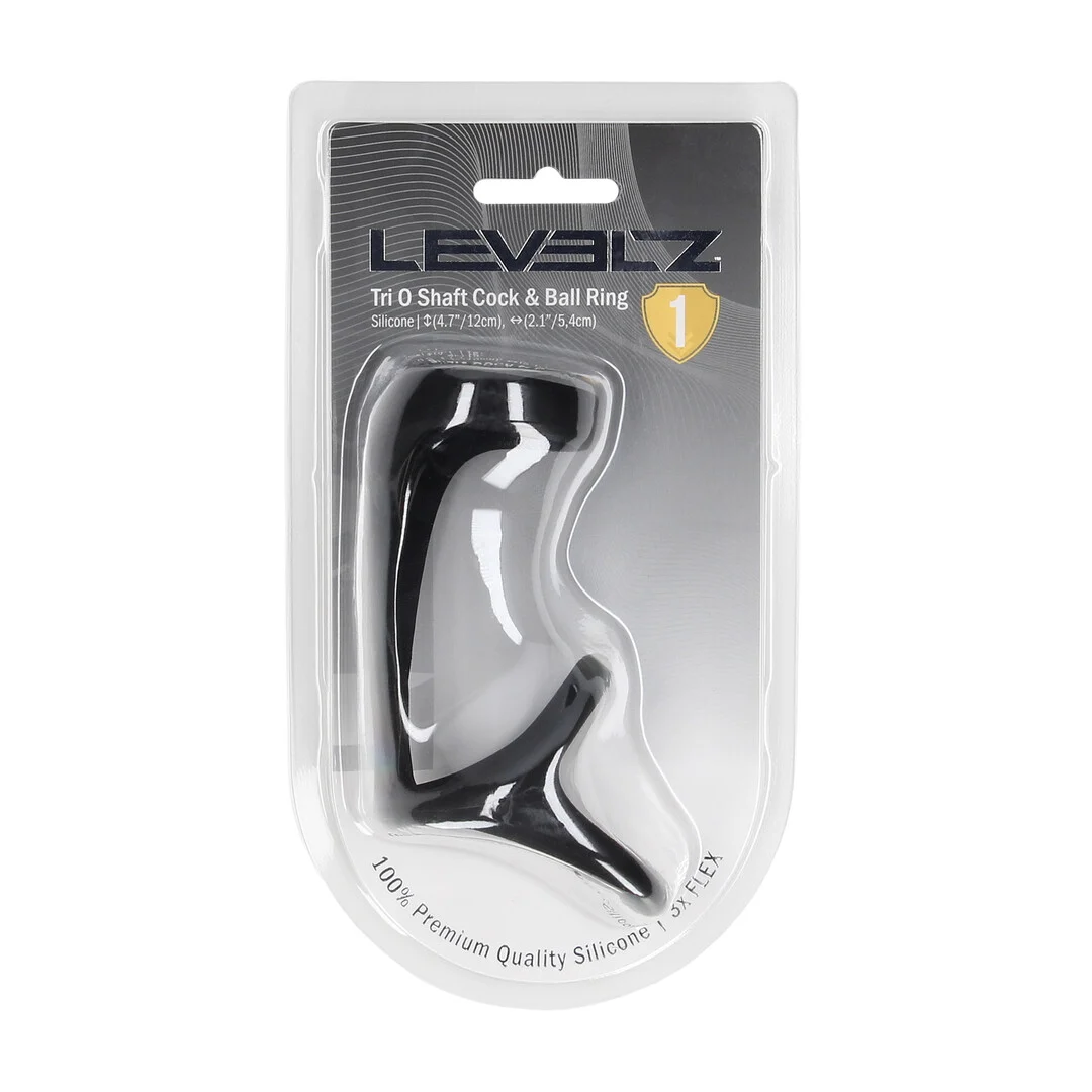 LVL01-0042BLK-2 Silikonowy pierścień Levelz Tri O - obrazek 1