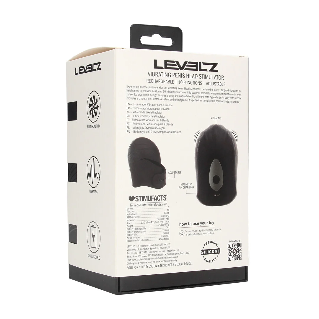 Regulowany wibrujący stymulator żołędzi Levelz - obrazek 2