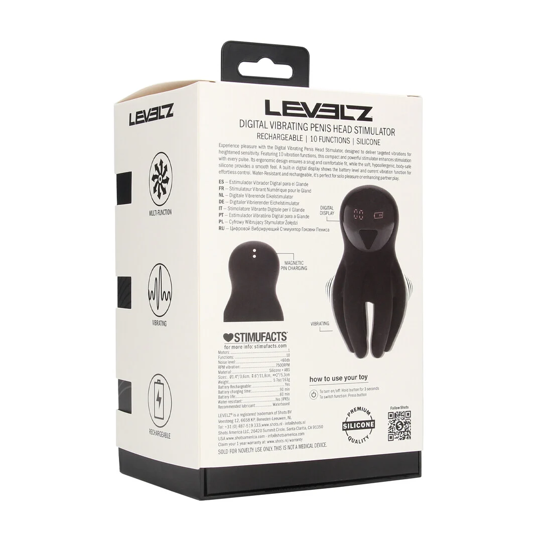 Wibracyjny stymulator żołędzi z mackami Levelz by Shots - obrazek 2