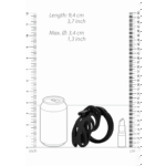 Pas cnoty ManCage Model 24, 9 cm, czarny - obrazek 5