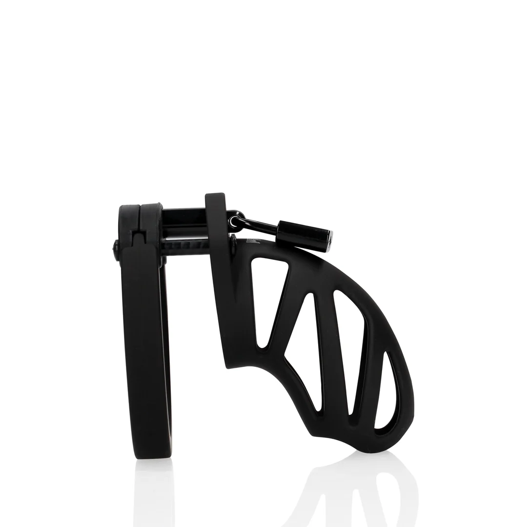Pas cnoty ManCage Model 24, 9 cm, czarny - obrazek 3