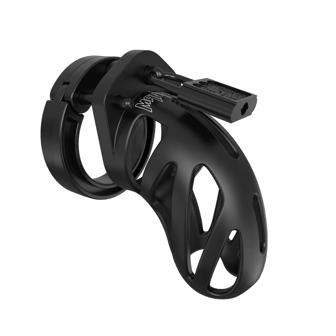 Pas cnoty ManCage Model 24, 9 cm, czarny - obrazek 6