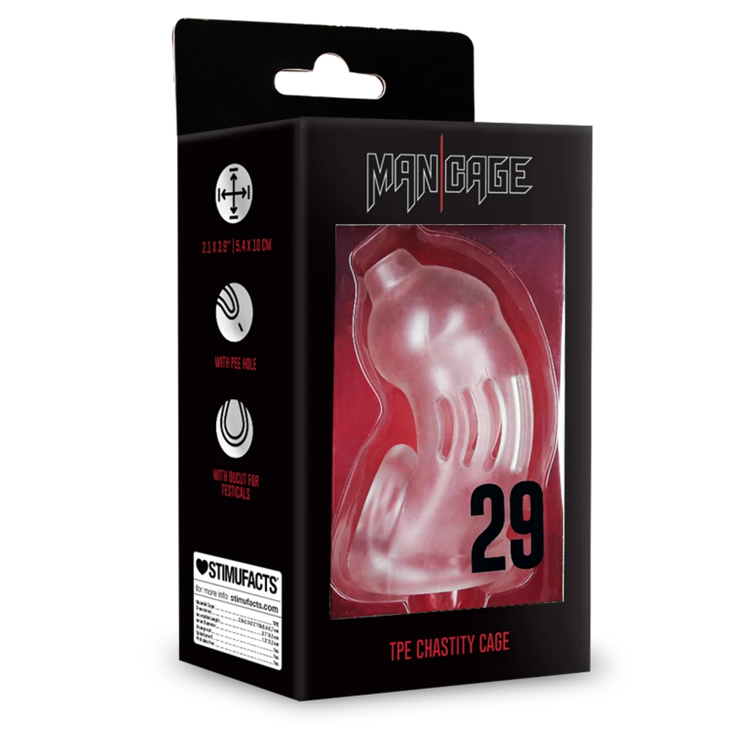 ManCage Model 29 klatka na penisa z TPE - obrazek 1