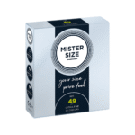 Prezerwatywy o idealnym dopasowaniu – 3 sztuki – MISTER SIZE - obrazek 2