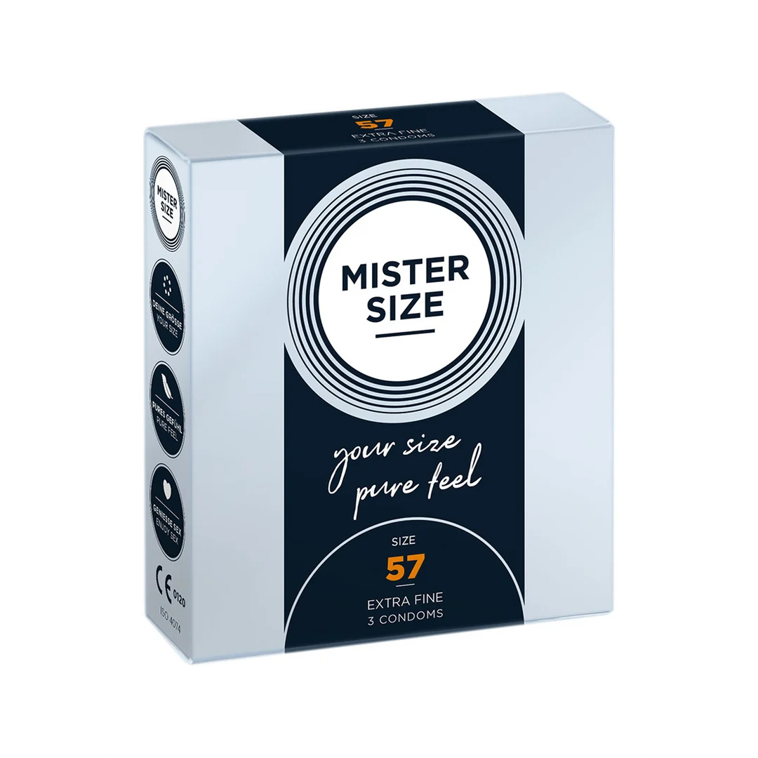 Prezerwatywy o idealnym dopasowaniu – 3 sztuki – MISTER SIZE - obrazek 2
