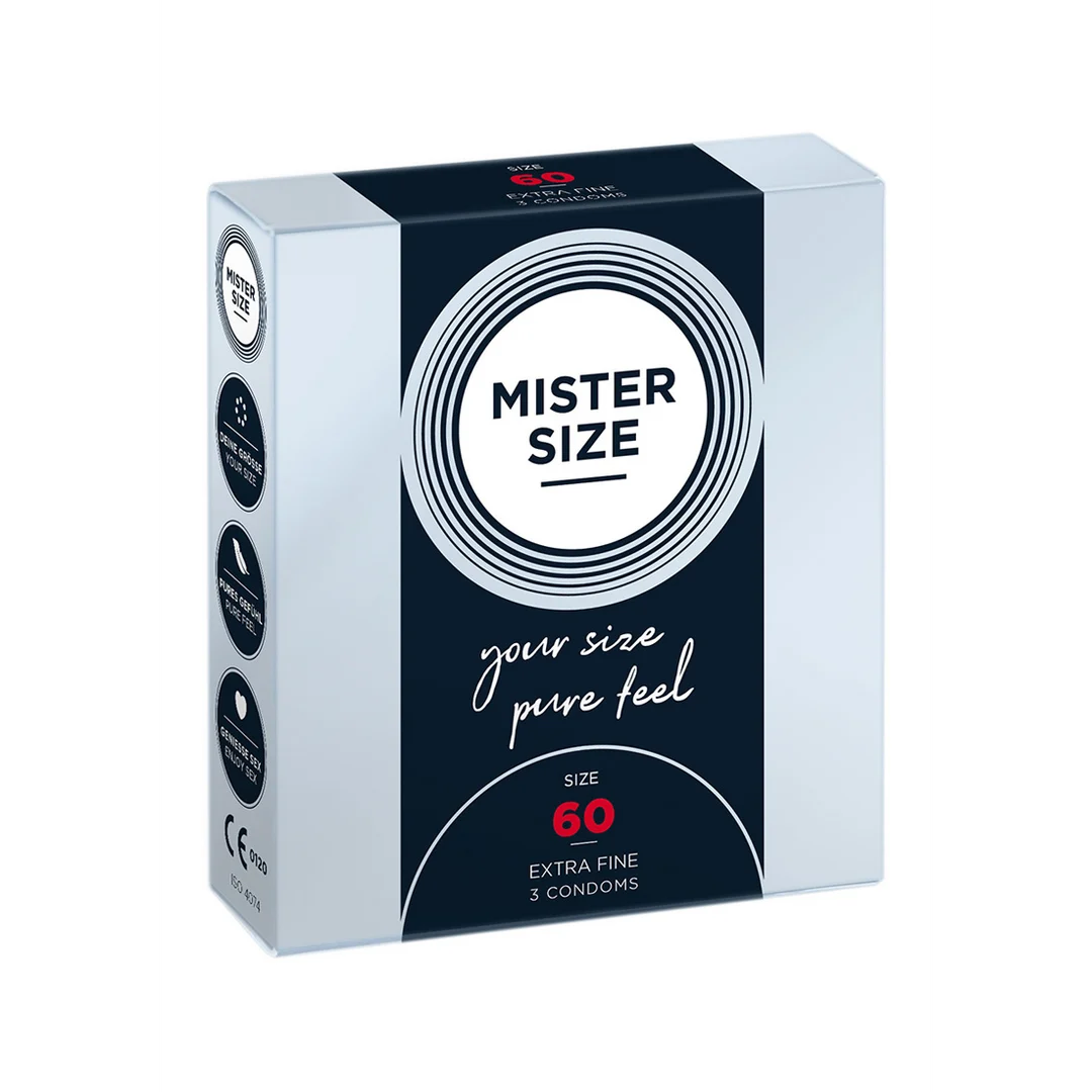 Prezerwatywy o idealnym dopasowaniu – 3 sztuki – MISTER SIZE - obrazek 2