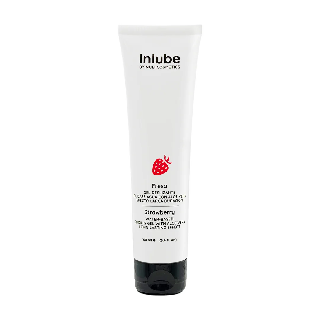 Lubrykant Nuei na bazie wody o smaku truskawkowym, 100 ml - obrazek 1
