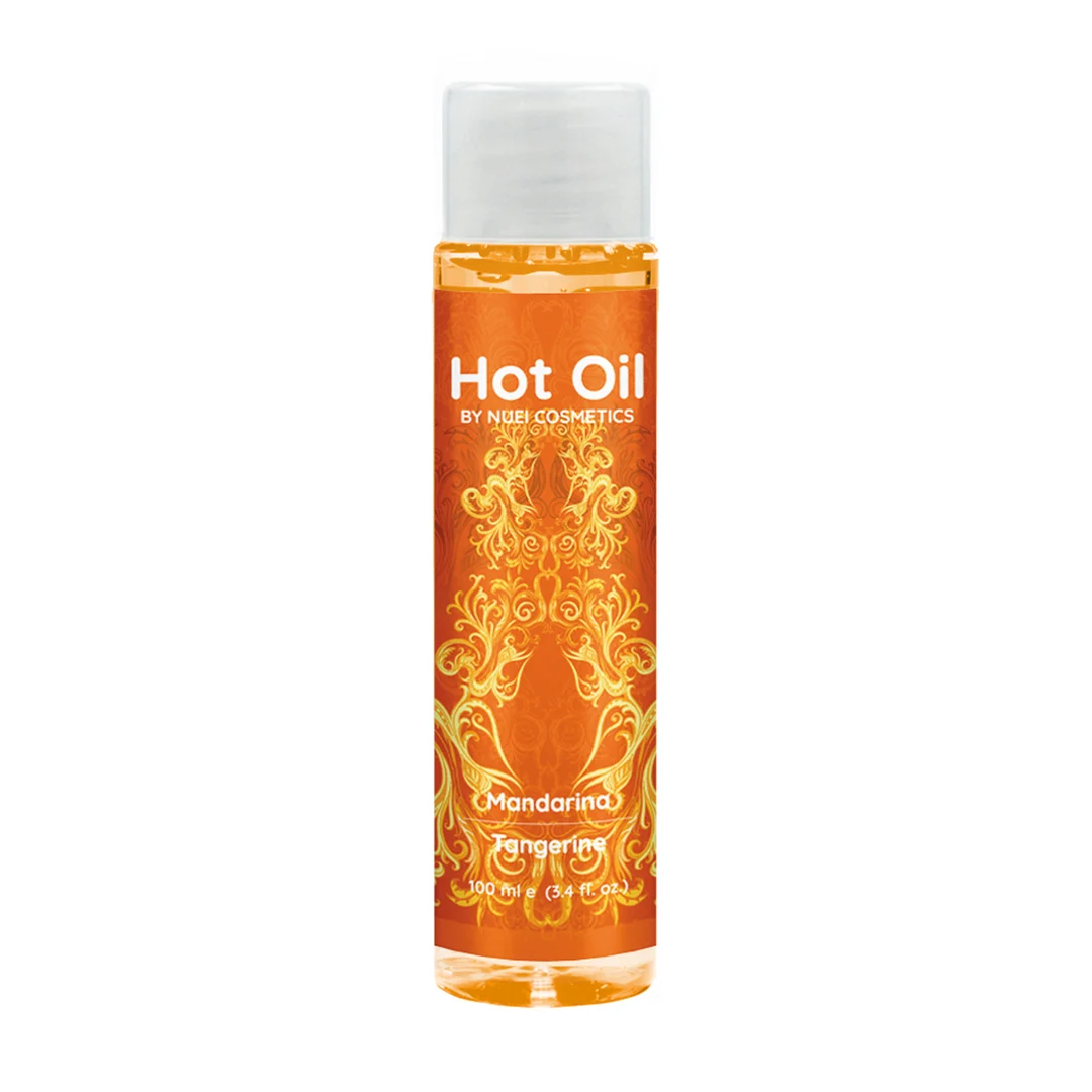 Rozgrzewający żel do masażu – mandarynka – NUEI – 100 ml - obrazek 1