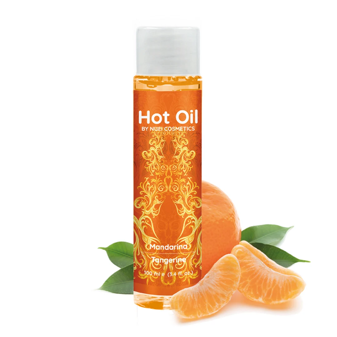 Rozgrzewający żel do masażu – mandarynka – NUEI – 100 ml - obrazek 2