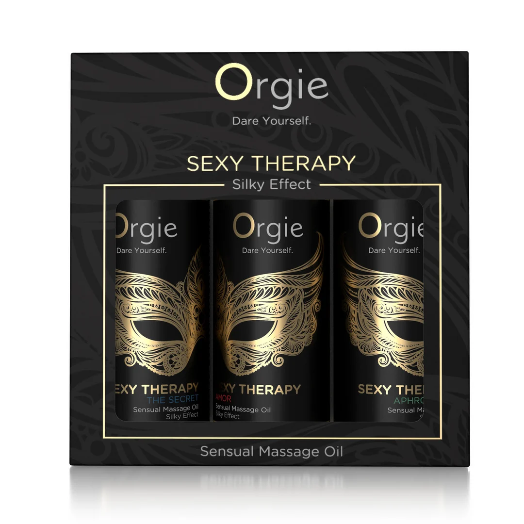 Olejek do masażu erotycznego, zestaw mini olejków Sexy Therapy Sensuele Massage Olie Set Mini Maat, dla wszystkich, Orgie - obrazek 1