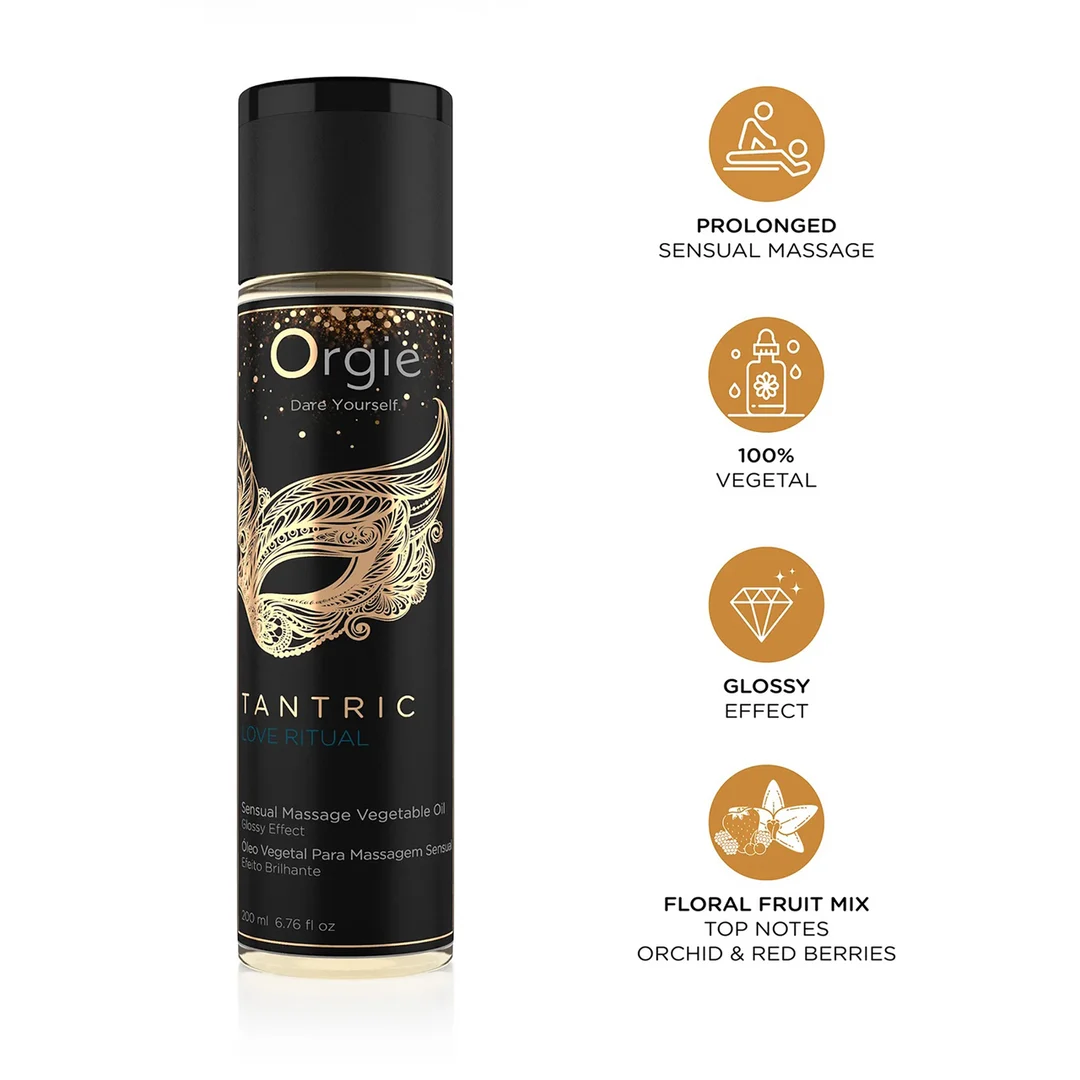 Orgie Tantric Love Ritual lśniący olejek do masażu 200 ml - obrazek 1