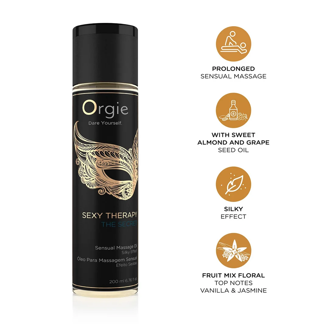 Orgie Sexy Therapy The Secret olejek do masażu 200 ml - obrazek 1