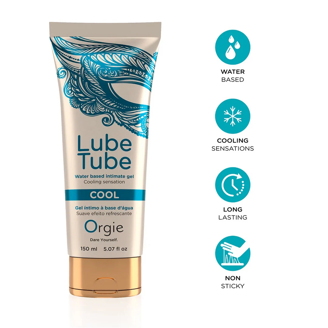 Orgie Lube Tube Cool glijmiddel op waterbasis, 150 ml