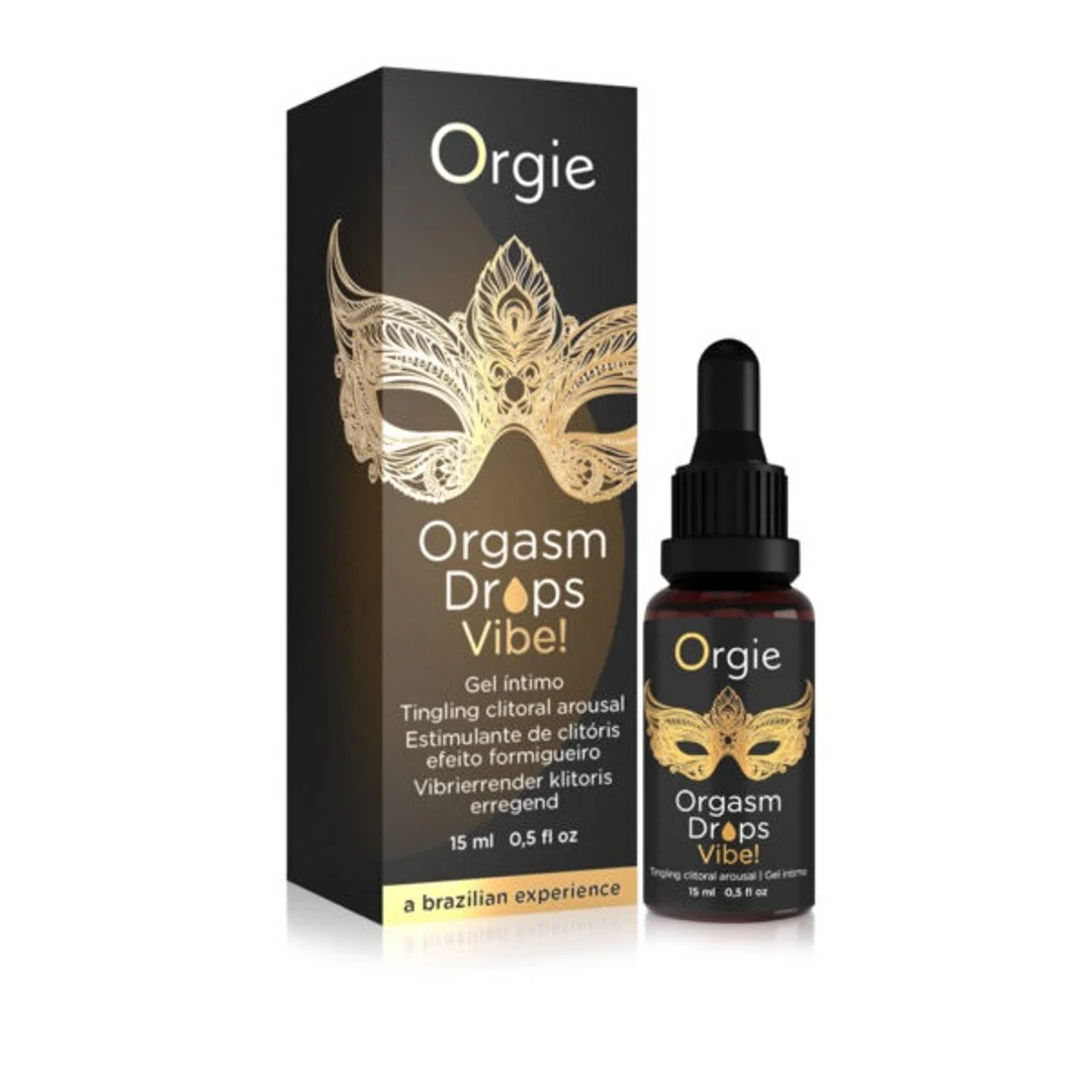 Orgie Orgasm Drops Vibe! krople stymulujące, brzoskwinia, 15 ml - obrazek 1