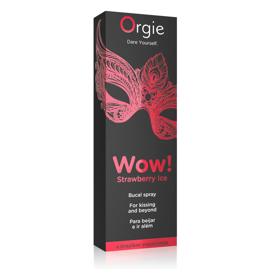 Orgie Wow! Strawberry Ice spray do ust, 10 ml - obrazek 1