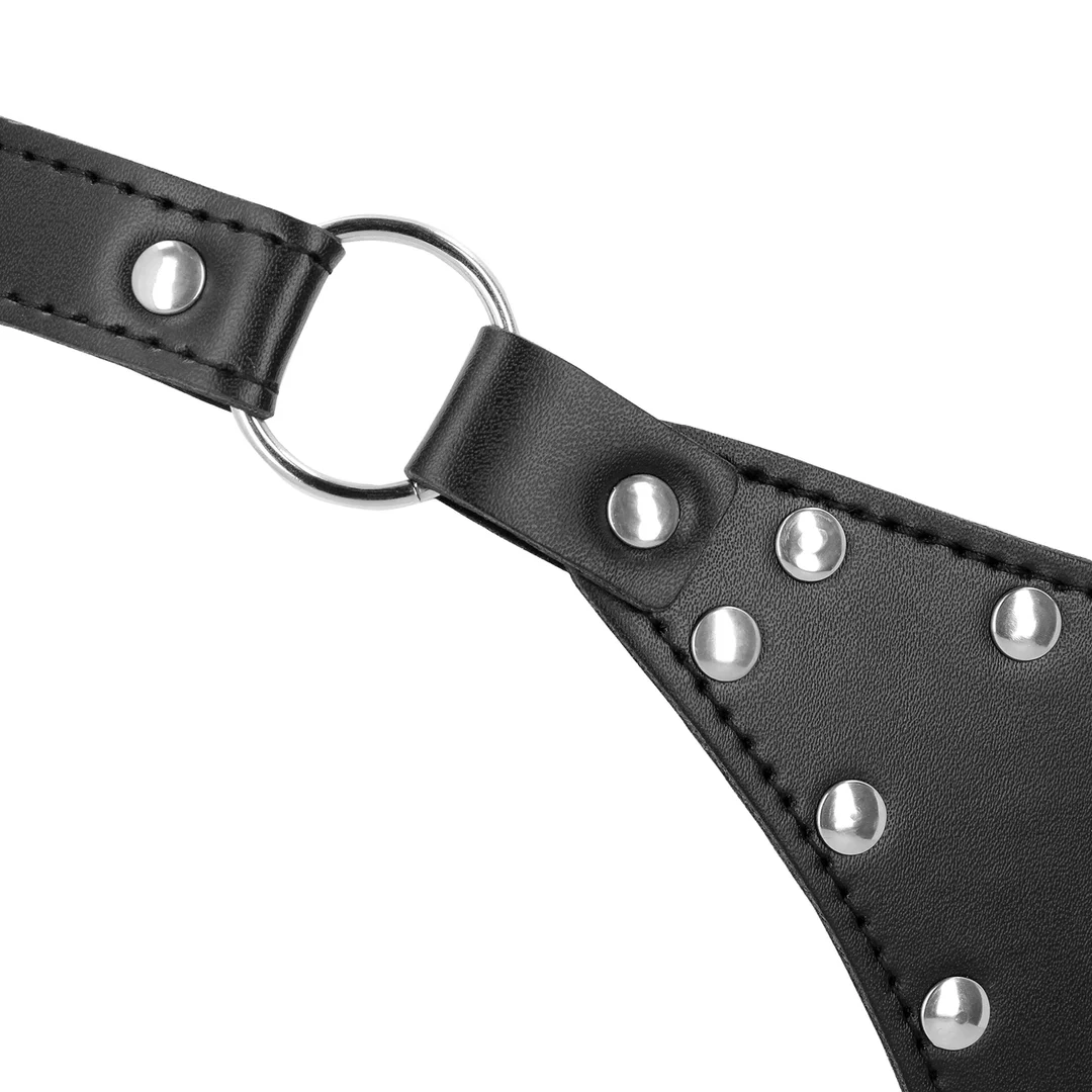 Stringi na pas cnoty Ouch! Xtreme z łańcuszkiem - obrazek 6