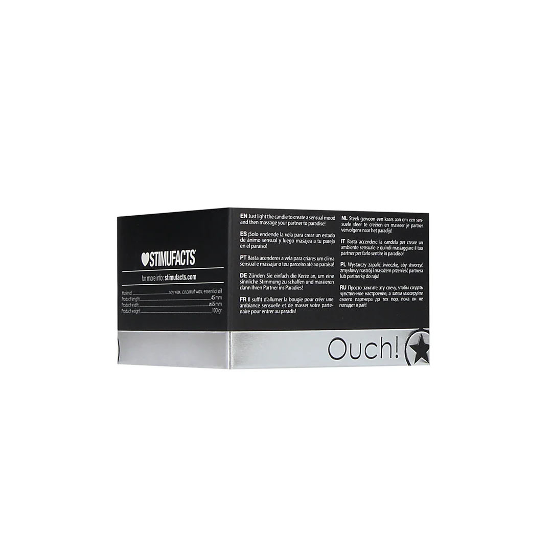 Świeca do masażu Ouch! o zapachu róży - obrazek 2