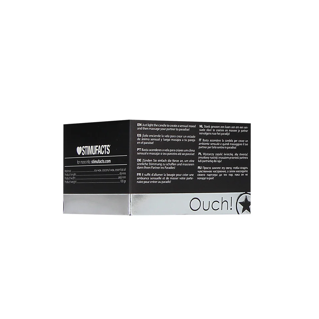 Świeca do masażu Ouch! o zapachu róży - obrazek 7