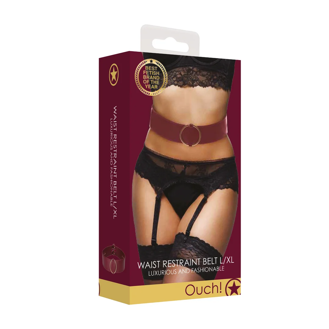 Pas Ouch! Halo z kółkami do bondage - obrazek 1