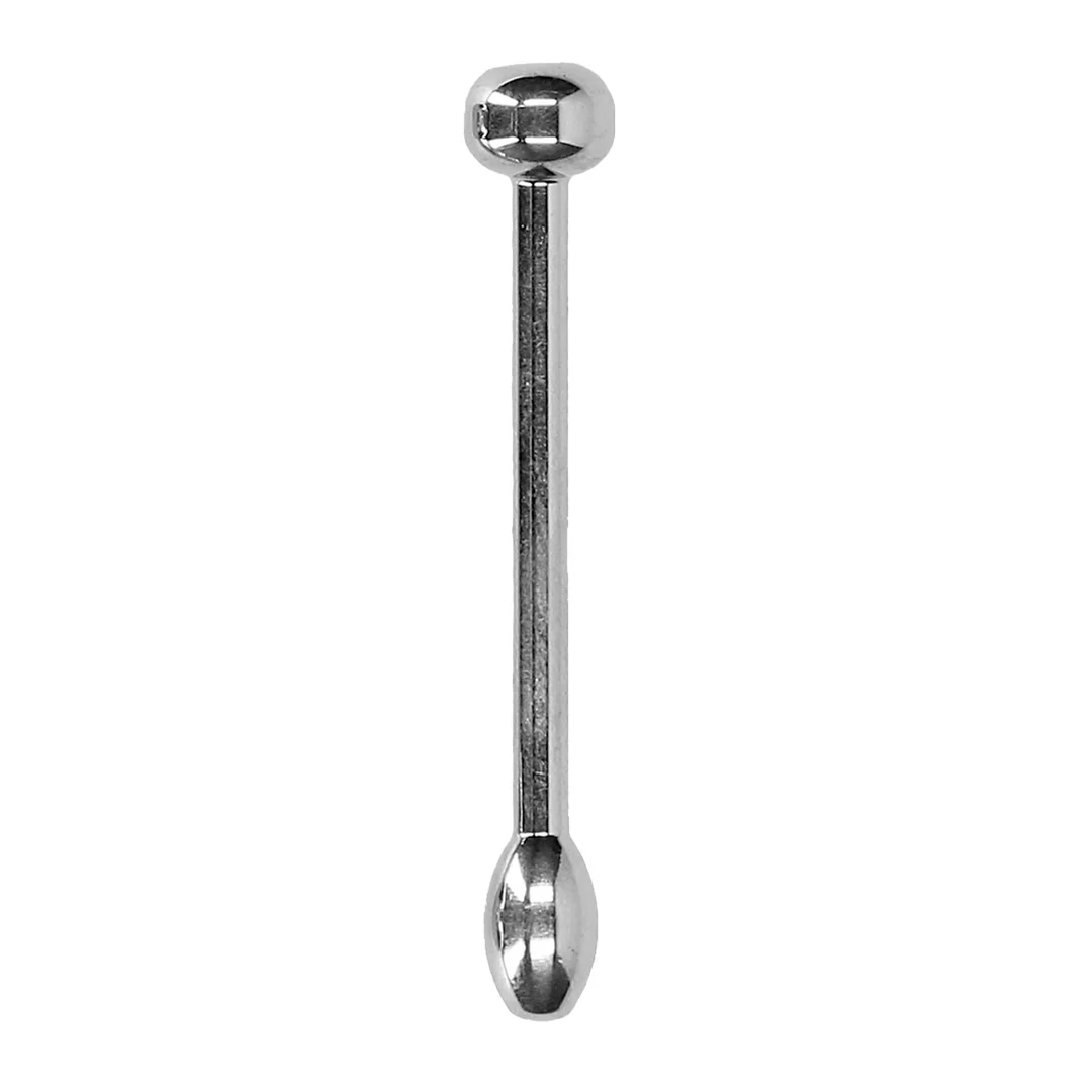 Zatyczka do penisa o wyrazistym, metalowym wyglądzie – 0.2 / 6 mm - obrazek 3
