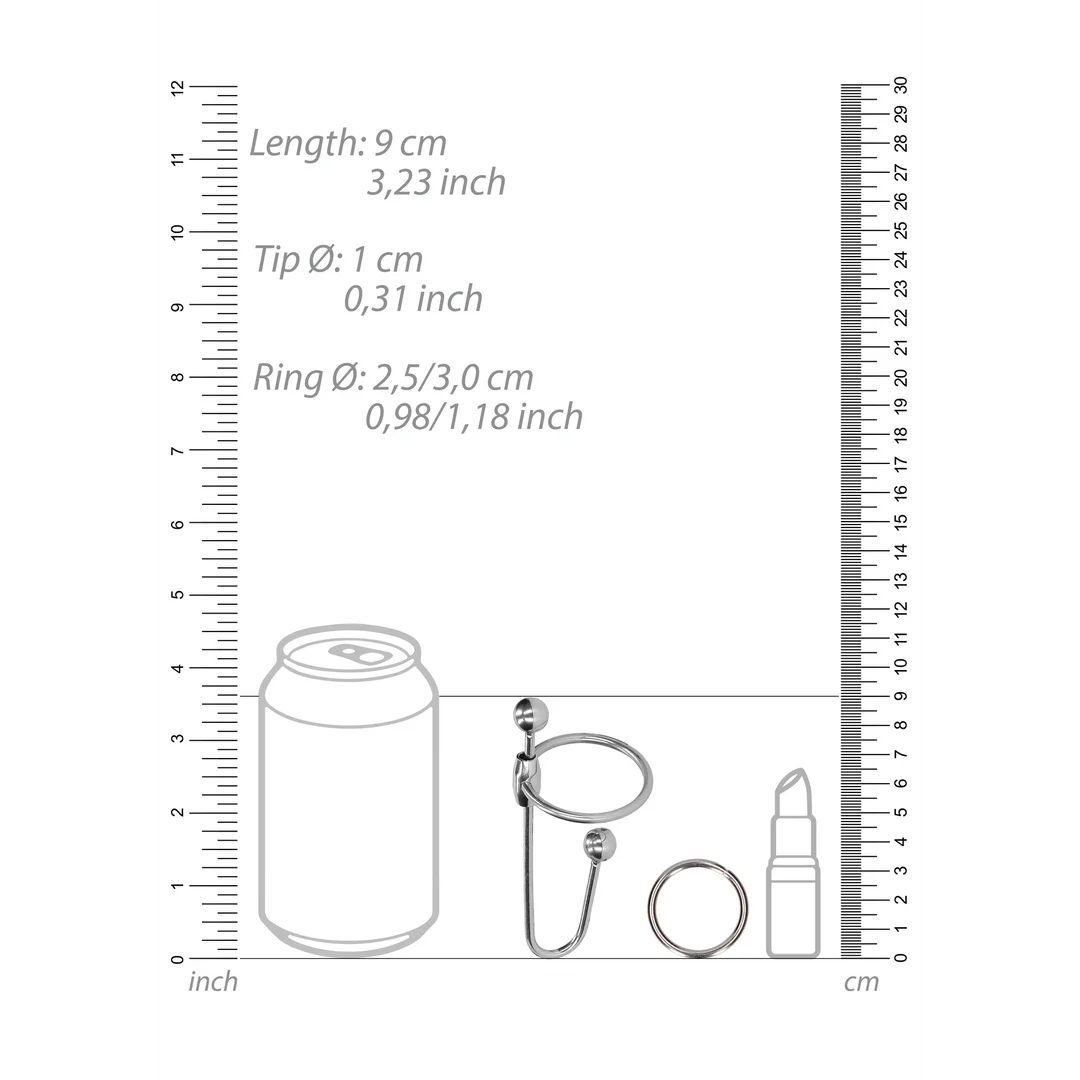 Korek do penisa z pierścieniem O – 0.4 / 10 mm - obrazek 3