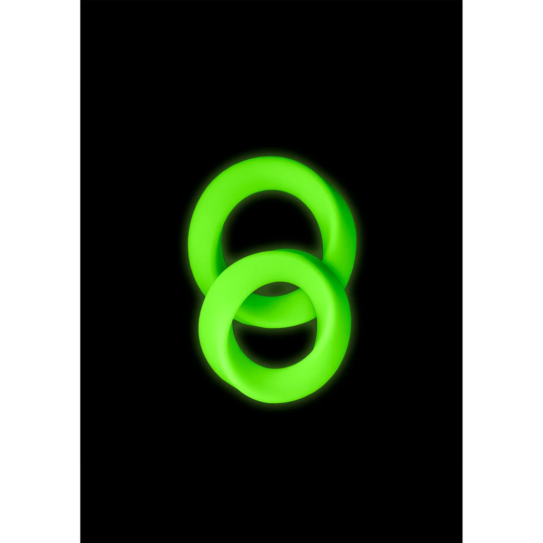 Ouch! Glow in the Dark zestaw pierścieni erekcyjnych - obrazek 6
