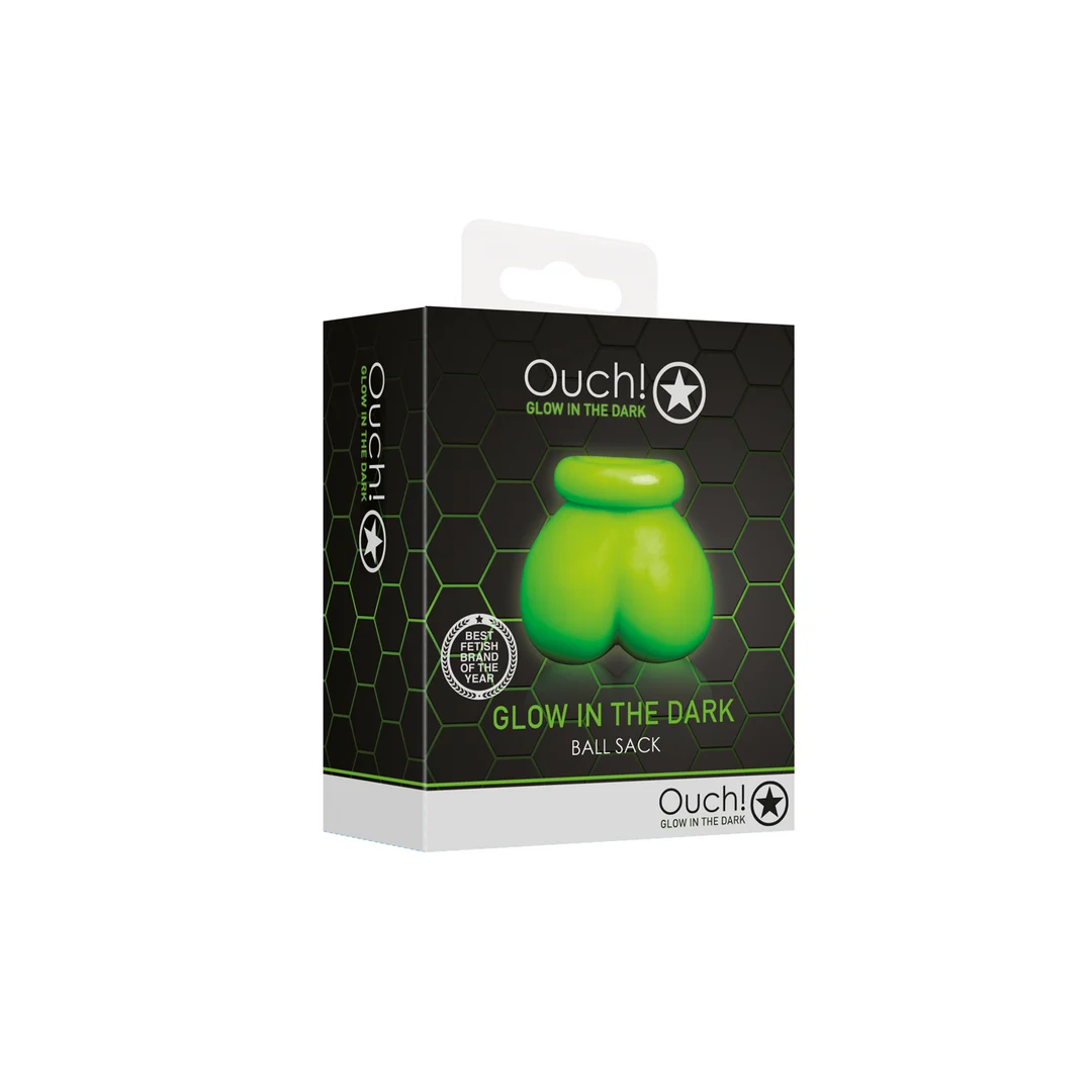 OU735GLO-2 Rozciągliwy pierścień na jądra, który świeci w ciemności – Glow in the Dark - obrazek 1