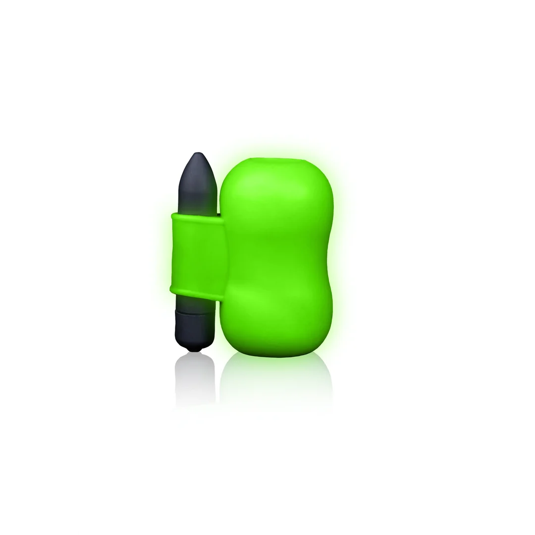 Ouch! Wibrujący masturbator Glow in the Dark - obrazek 3