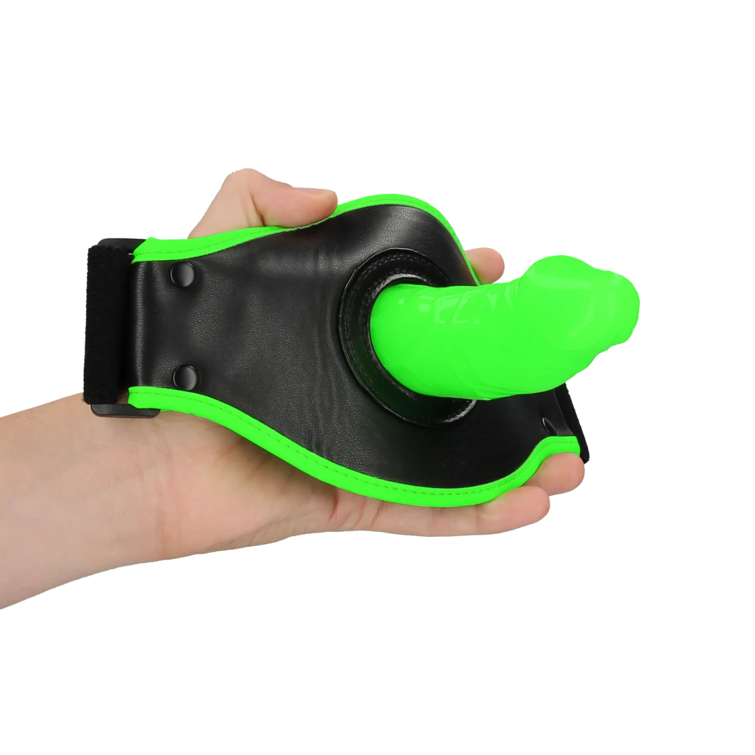 Uprząż do mocowania dildo z regulowanym paskiem – Glow in the Dark - obrazek 4