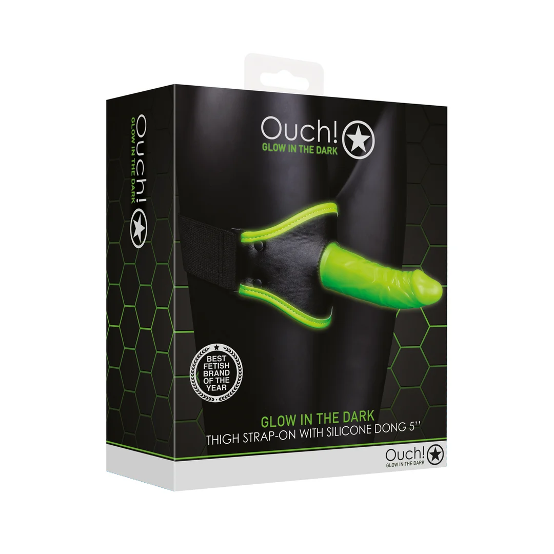 Uprząż do mocowania dildo z regulowanym paskiem – Glow in the Dark - obrazek 1