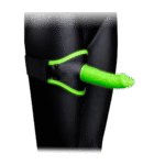 Uprząż do mocowania dildo z regulowanym paskiem – Glow in the Dark - obrazek 3