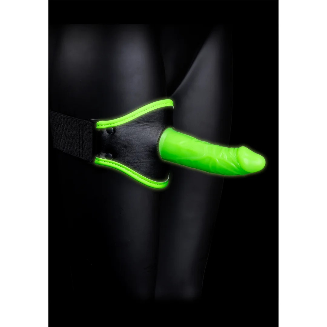 Uprząż do mocowania dildo z regulowanym paskiem – Glow in the Dark - obrazek 5